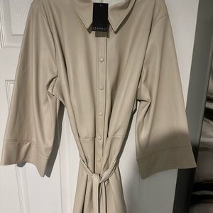 New Leather dress button down